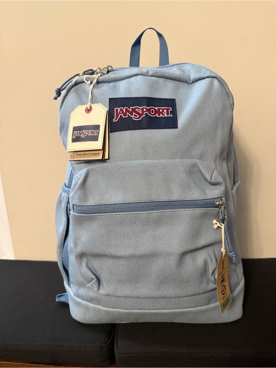 Jansport Other - 17 inch Jansport Light Blue Canvas Backpack